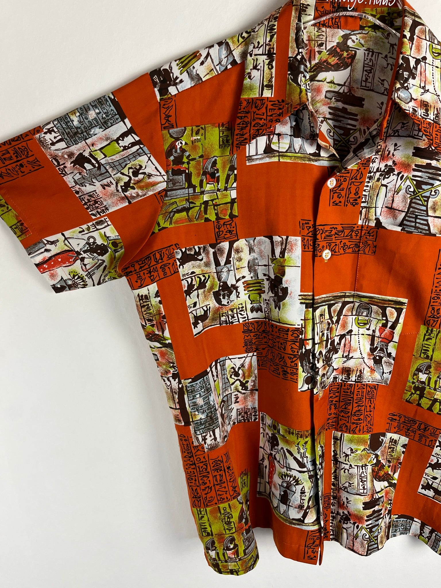 Vintage Crazy Pattern Hemd (S)