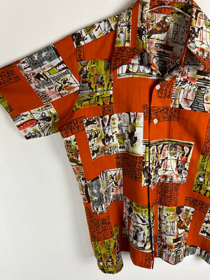 Vintage Crazy Pattern Hemd (S)