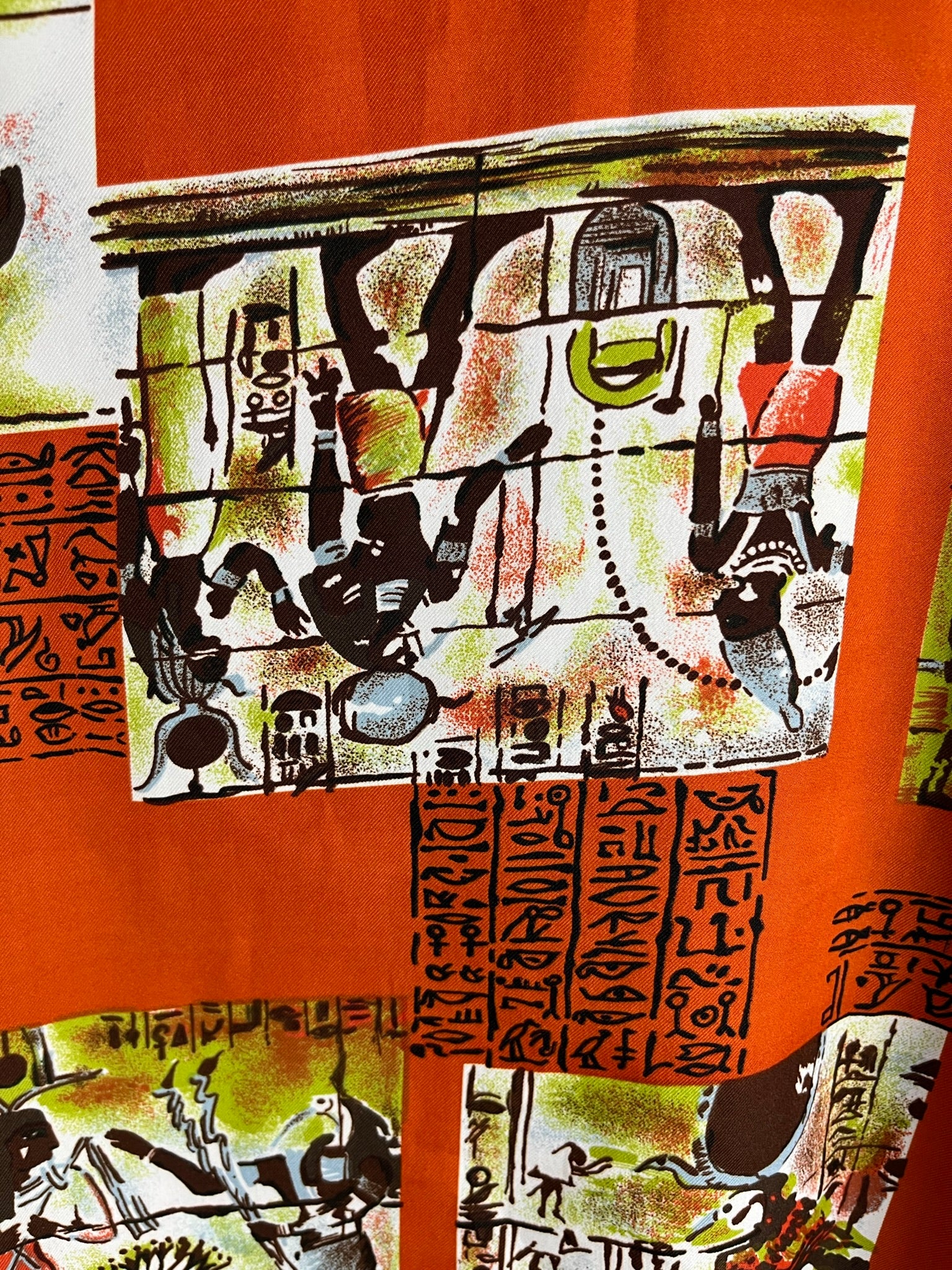 Vintage Crazy Pattern Hemd (S)