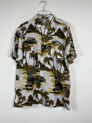 Vintage Crazy Pattern Hemd (M)