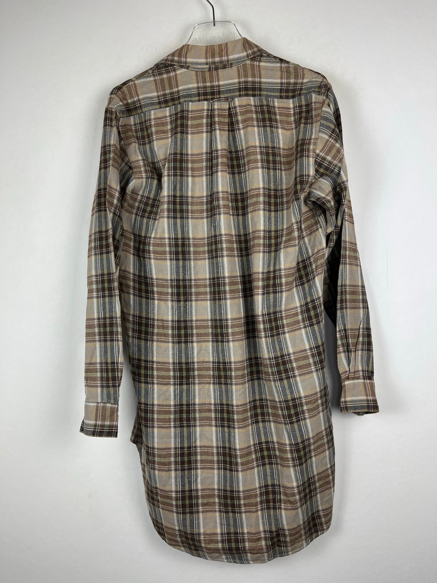 Vintage Half-Zip Flanell Hemd (L)