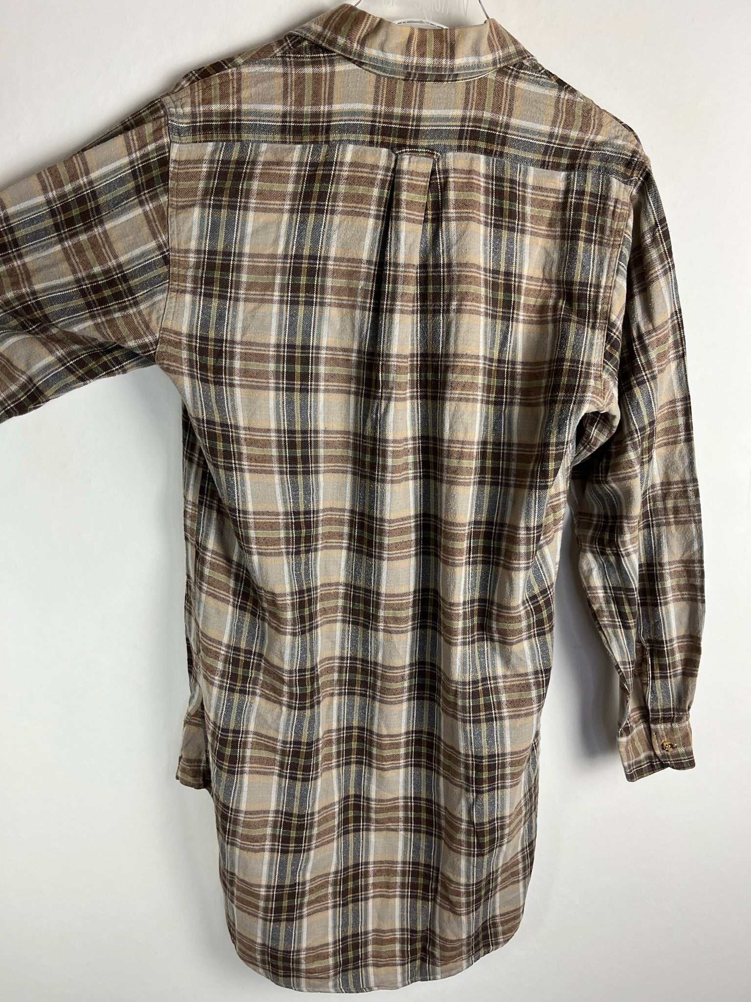 Vintage Half-Zip Flanell Hemd (L)