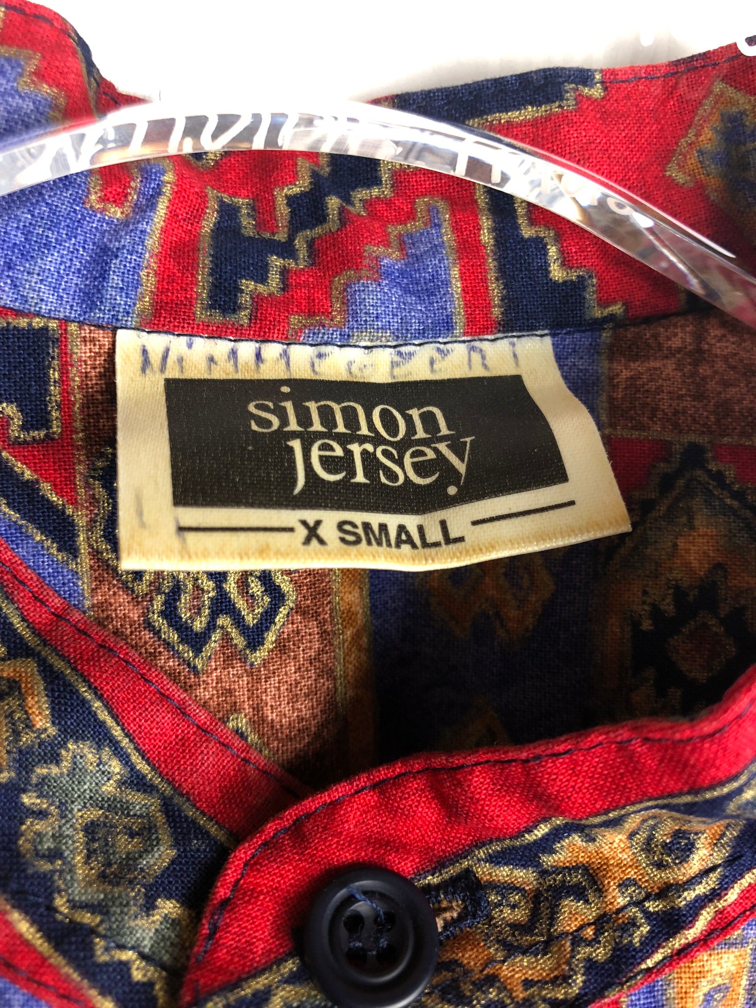 Vintage Crazy Pattern Hemd (S)
