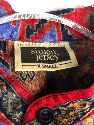 Vintage Crazy Pattern Hemd (S)