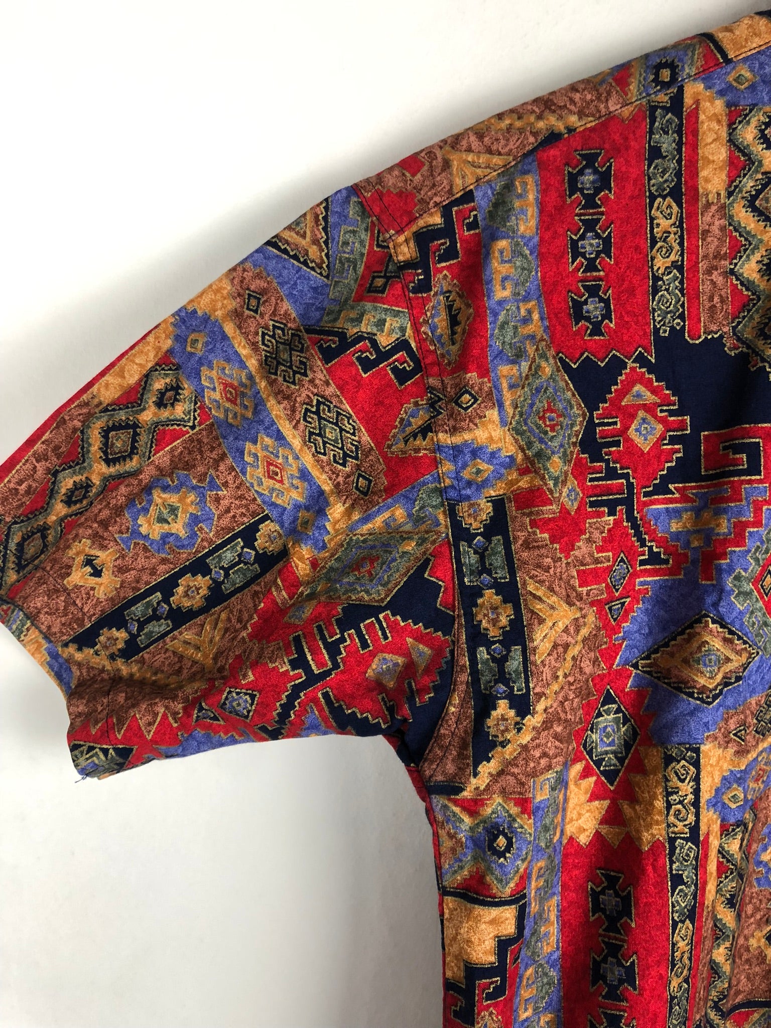Vintage Crazy Pattern Hemd (S)