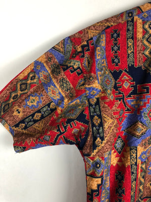 Vintage Crazy Pattern Hemd (S)