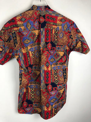 Vintage Crazy Pattern Hemd (S)
