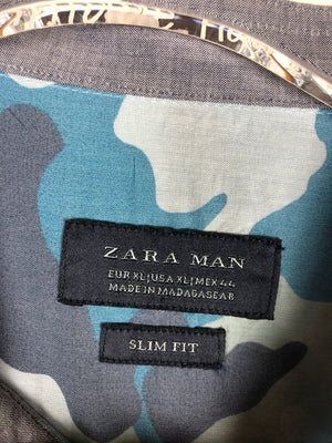 Vintage Crazy Pattern Hemd (M)