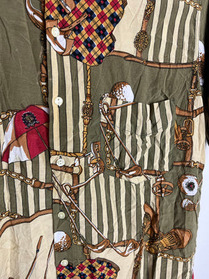 Vintage Crazy Pattern Hemd (S)