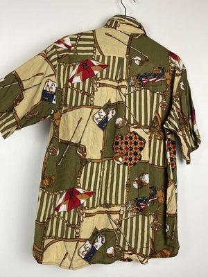 Vintage Crazy Pattern Hemd (S)