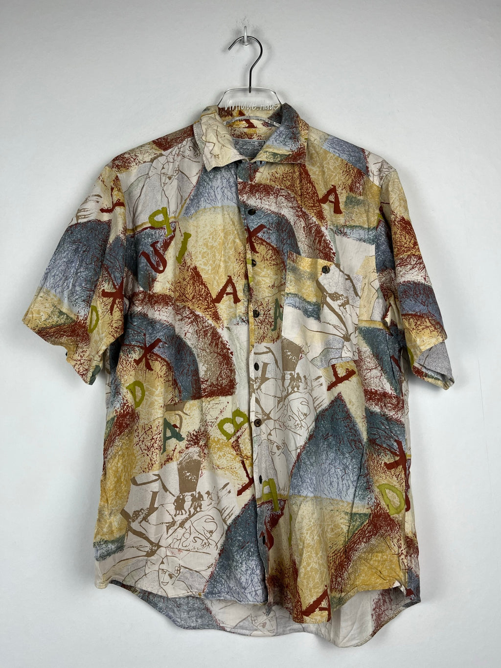 Vintage Crazy Pattern Hemd (S-M)