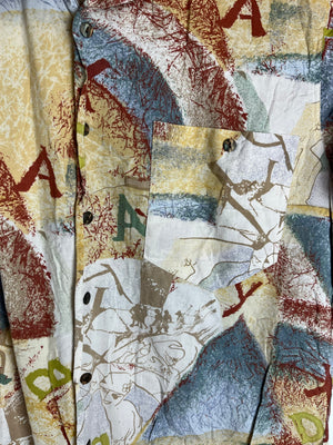 Vintage Crazy Pattern Hemd (S-M)