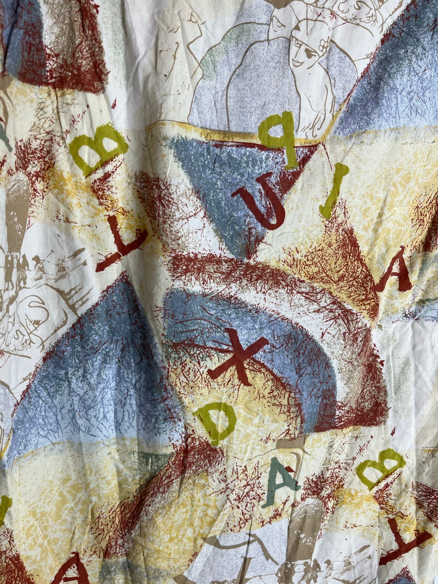 Vintage Crazy Pattern Hemd (S-M)