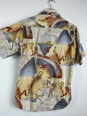 Vintage Crazy Pattern Hemd (S-M)