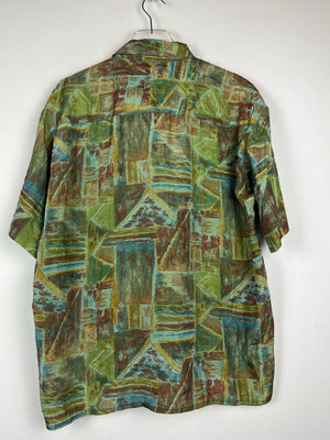 Vintage Crazy Pattern Hemd (L)