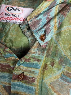 Vintage Crazy Pattern Hemd (L)