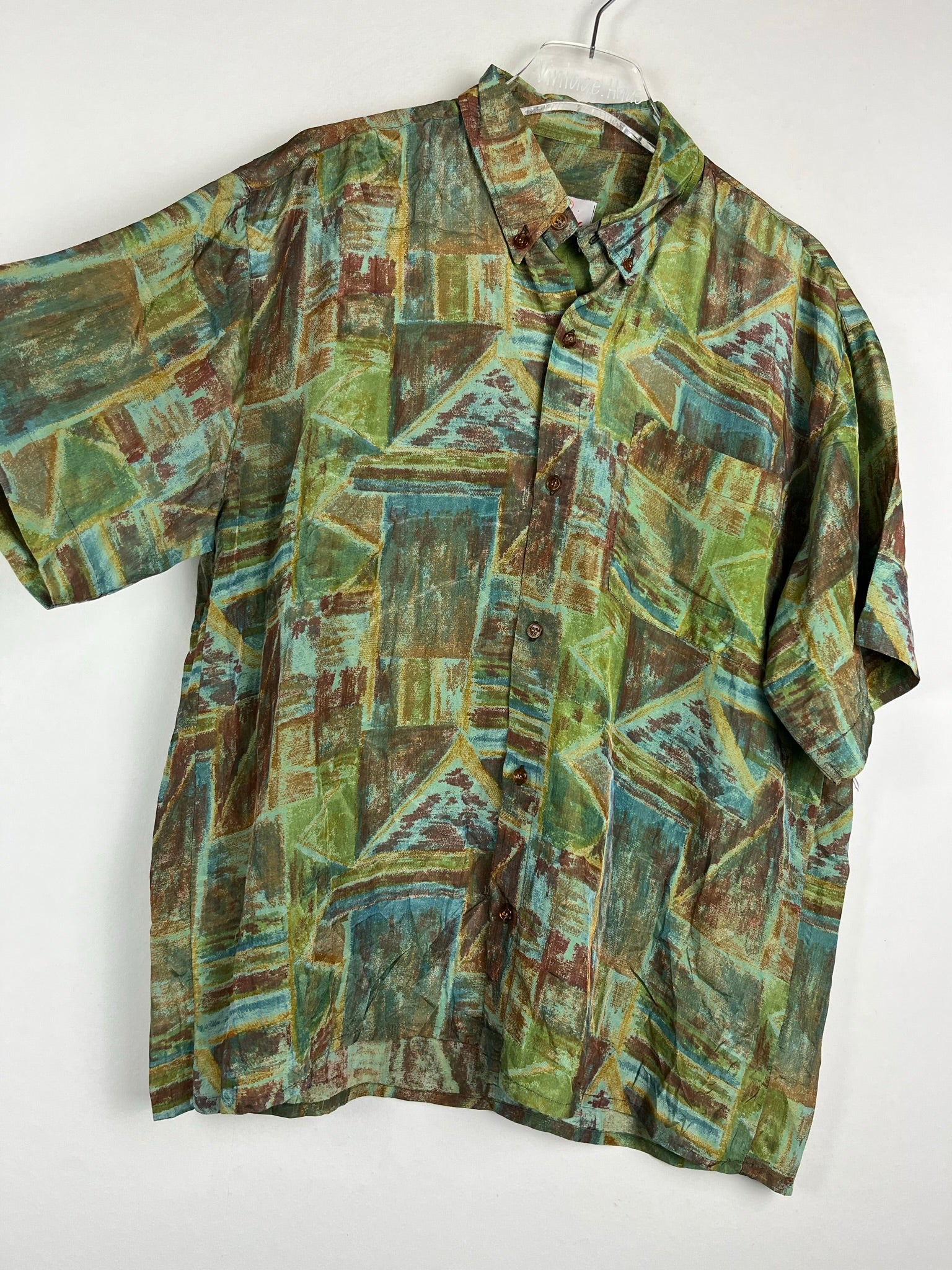 Vintage Crazy Pattern Hemd (L)