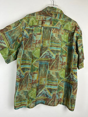 Vintage Crazy Pattern Hemd (L)