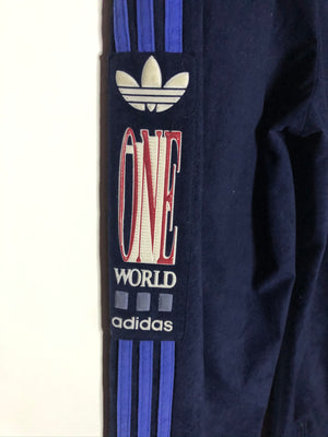Vintage Adidas Velour Jogginghose (S-M)
