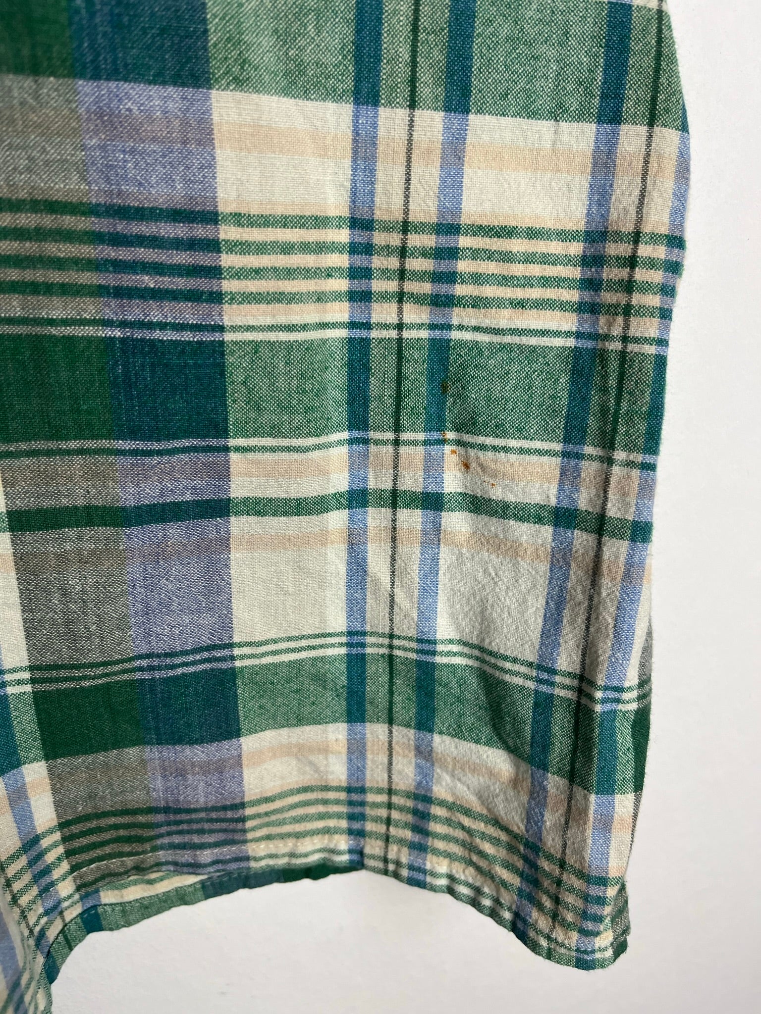 Vintage Crazy Pattern Baumwollhemd (M-L)