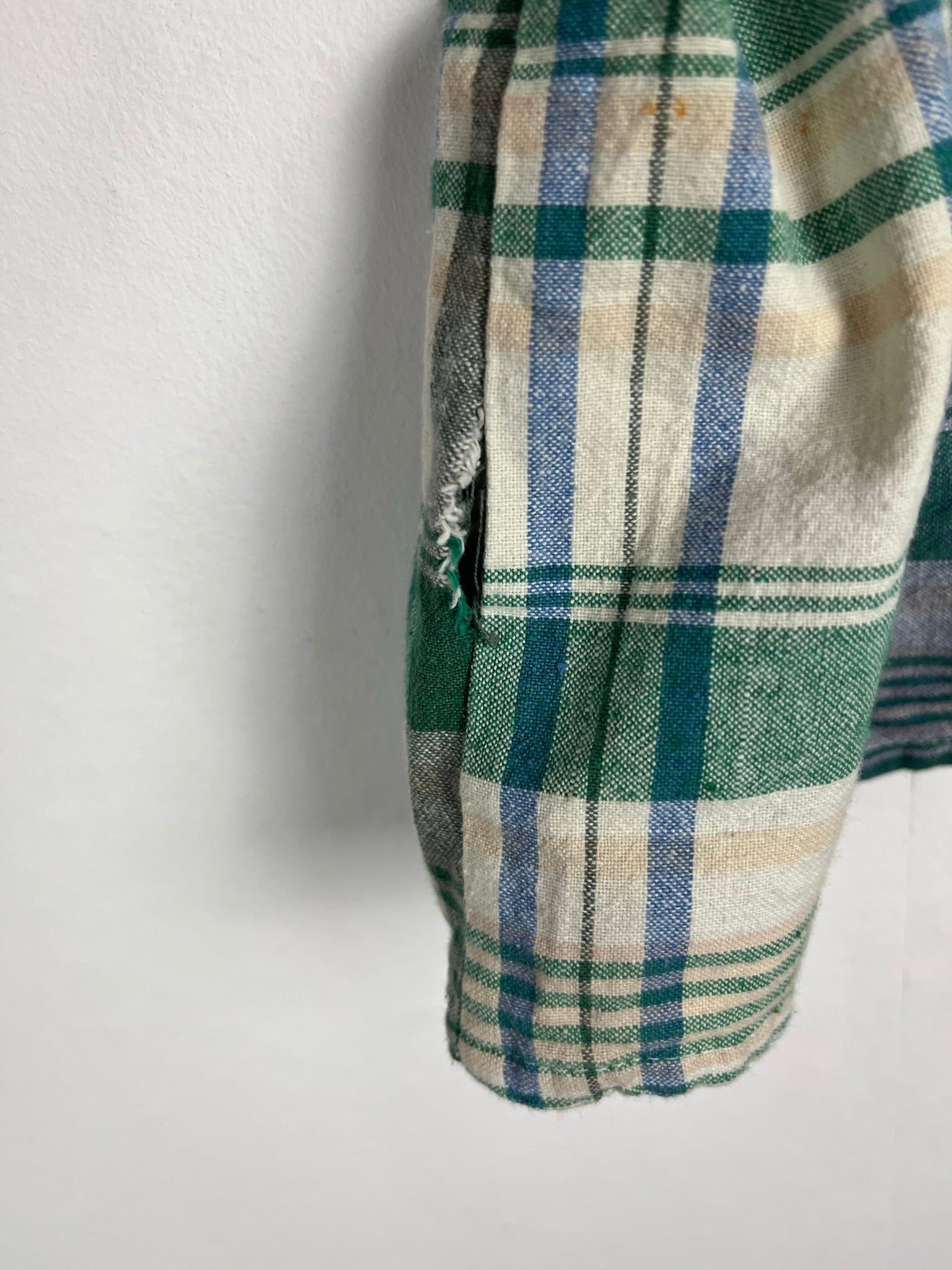 Vintage Crazy Pattern Baumwollhemd (M-L)