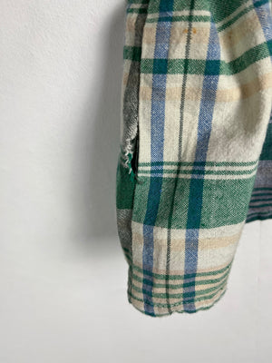Vintage Crazy Pattern Baumwollhemd (M-L)