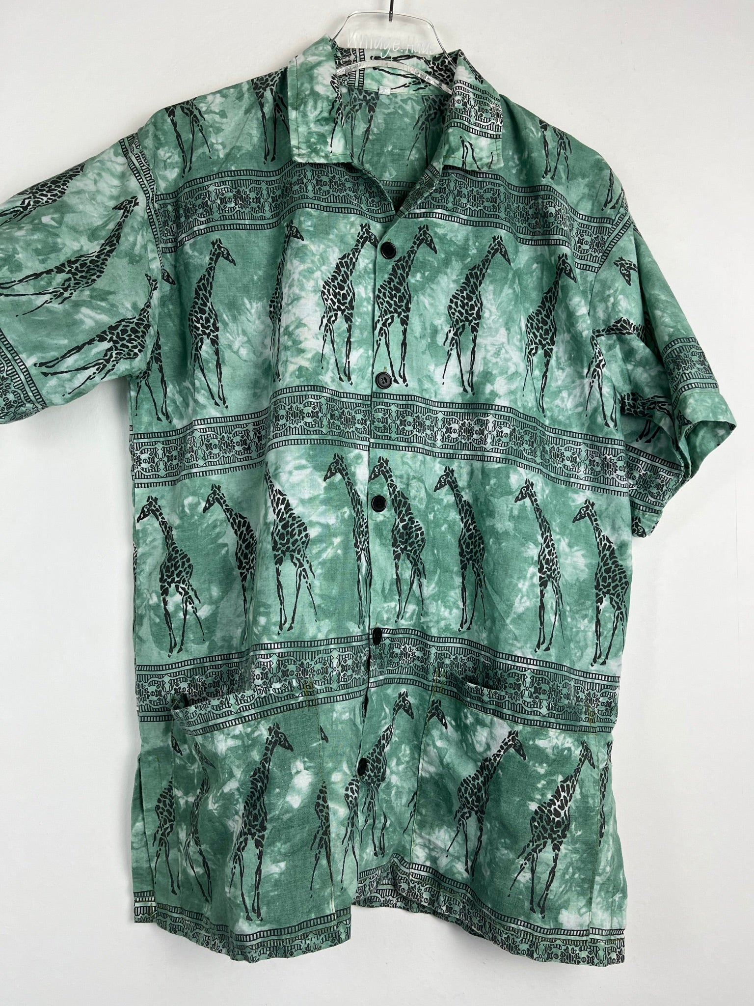 Vintage Crazy Pattern Hemd (M)