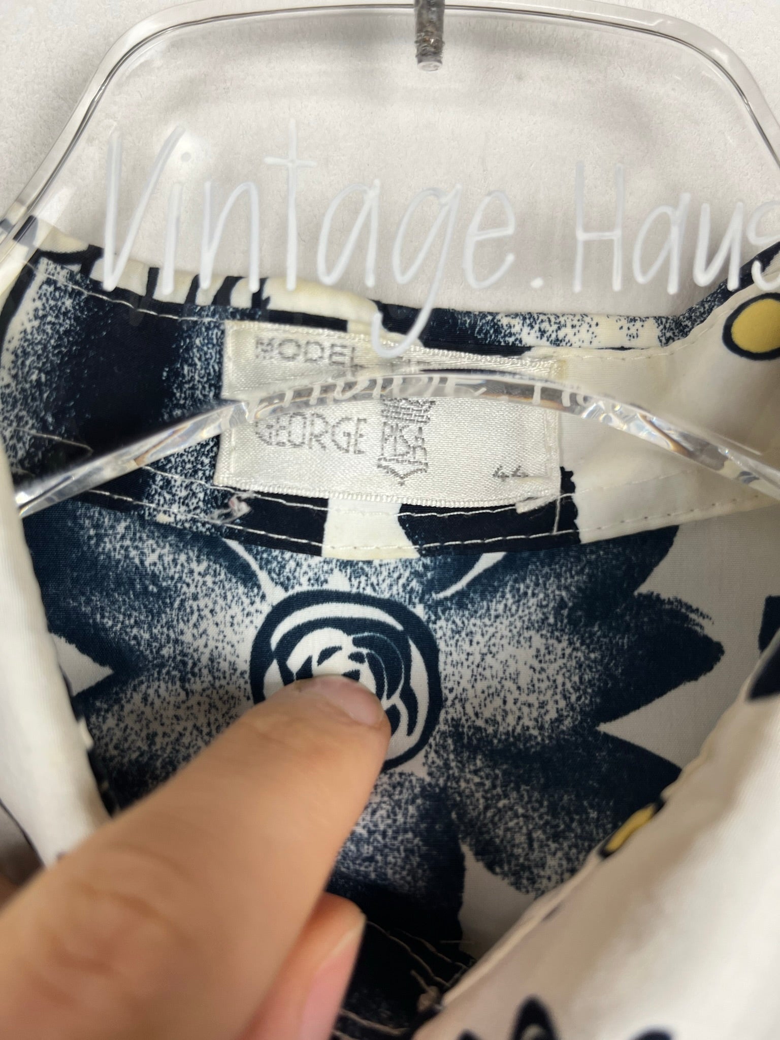 Vintage Crazy Pattern Hemd (L)