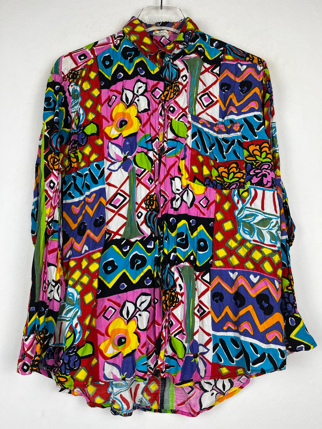 Vintage Crazy Pattern Hemd (S)