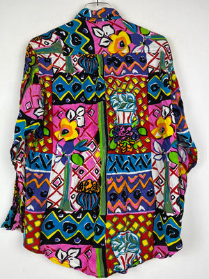 Vintage Crazy Pattern Hemd (S)