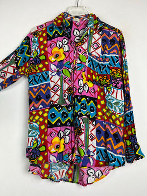 Vintage Crazy Pattern Hemd (S)