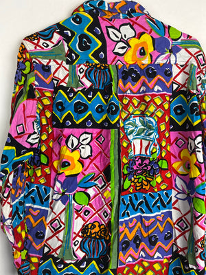 Vintage Crazy Pattern Hemd (S)