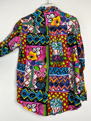 Vintage Crazy Pattern Hemd (S)