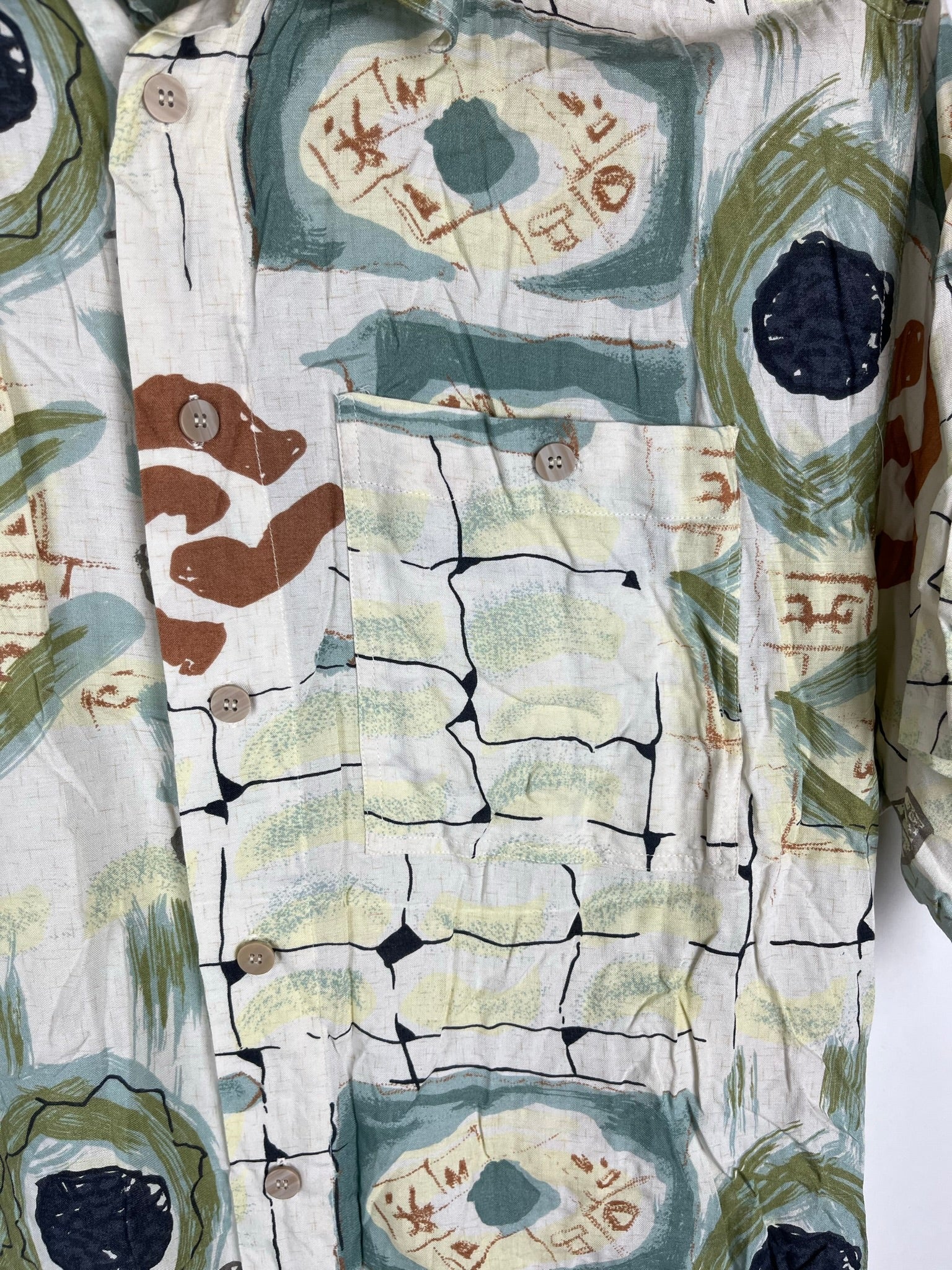 Vintage Crazy Pattern Hemd (M)