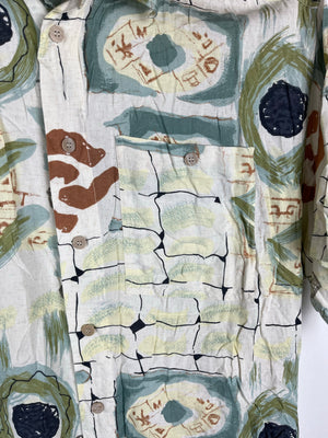 Vintage Crazy Pattern Hemd (M)