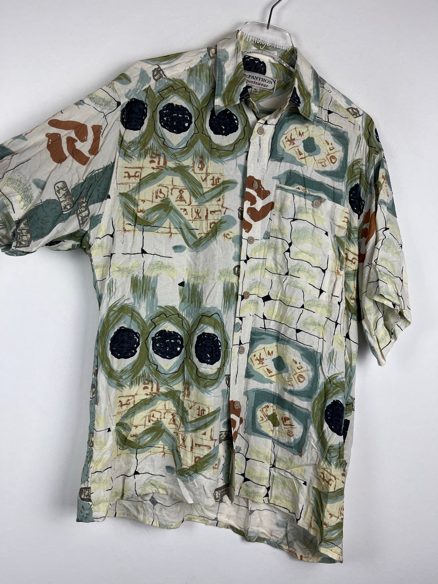 Vintage Crazy Pattern Hemd (M)