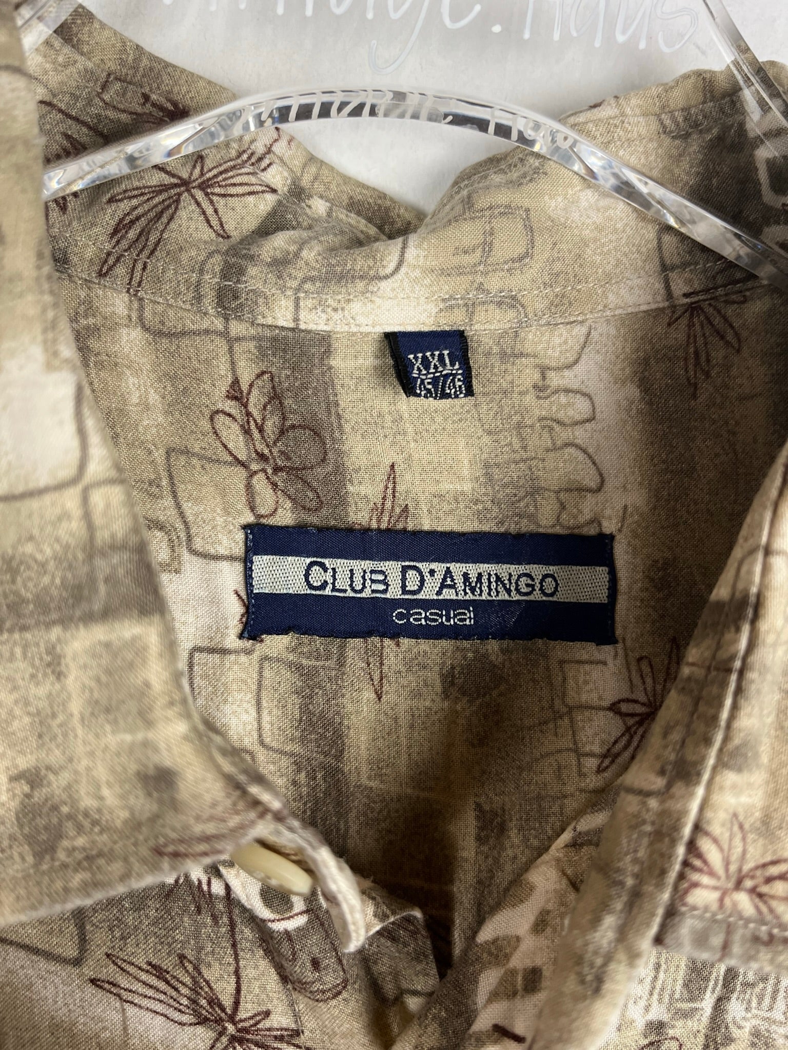 Vintage Crazy Pattern Hemd (XL)