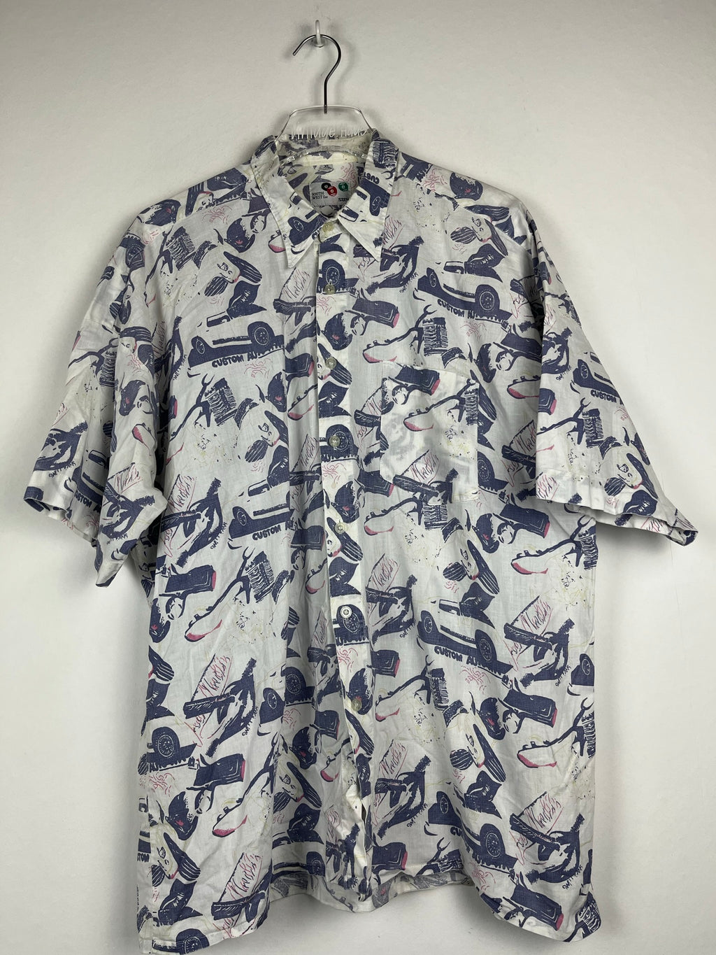 Vintage Crazy Pattern Hemd (L)