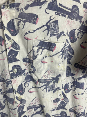 Vintage Crazy Pattern Hemd (L)