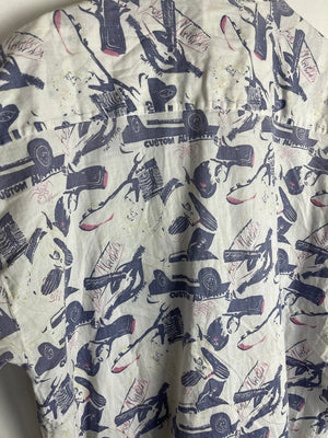 Vintage Crazy Pattern Hemd (L)