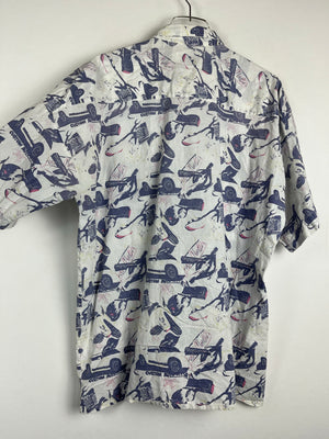Vintage Crazy Pattern Hemd (L)