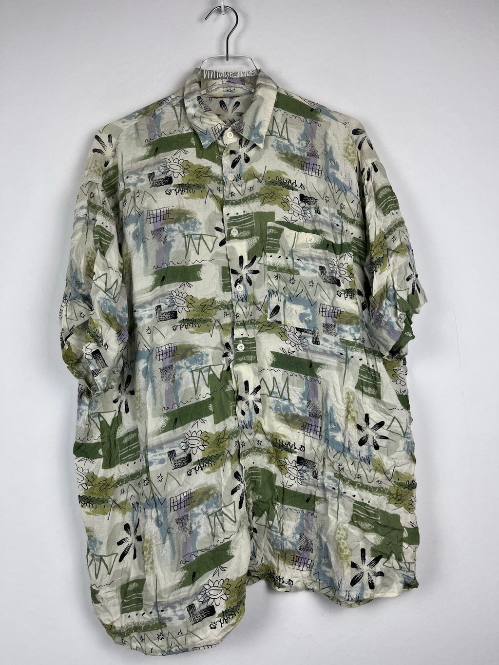Vintage Crazy Pattern Hemd (XL)