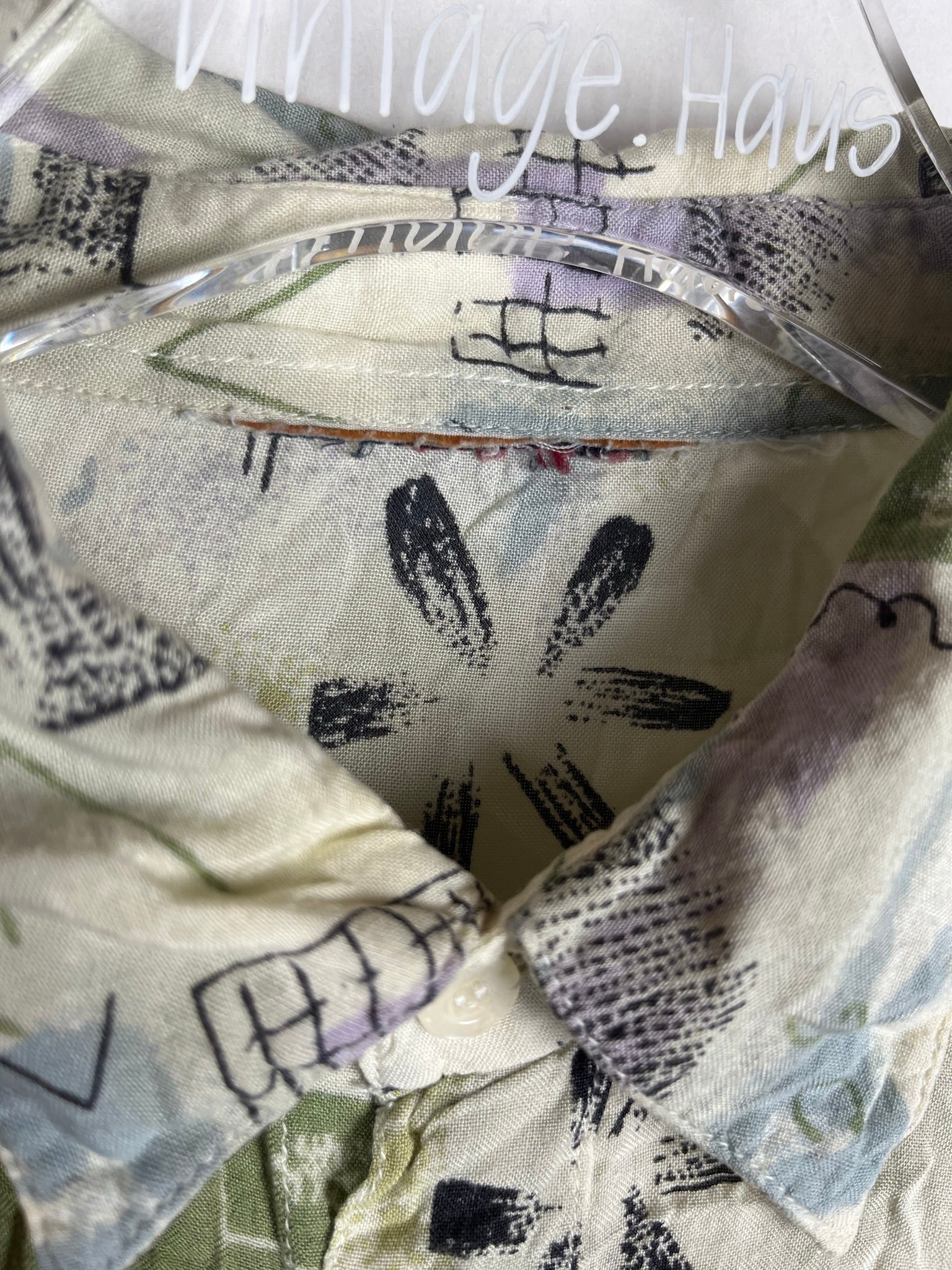 Vintage Crazy Pattern Hemd (XL)