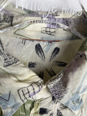 Vintage Crazy Pattern Hemd (XL)