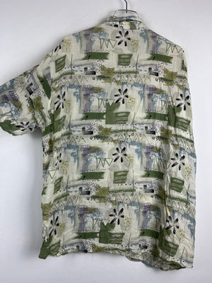 Vintage Crazy Pattern Hemd (XL)