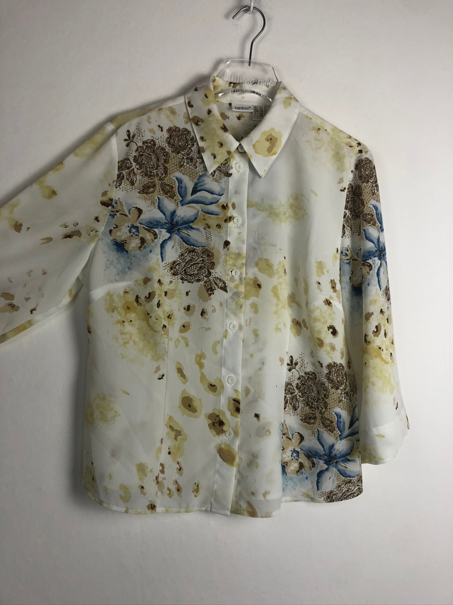Vintage Crazy Pattern Hemd (S)