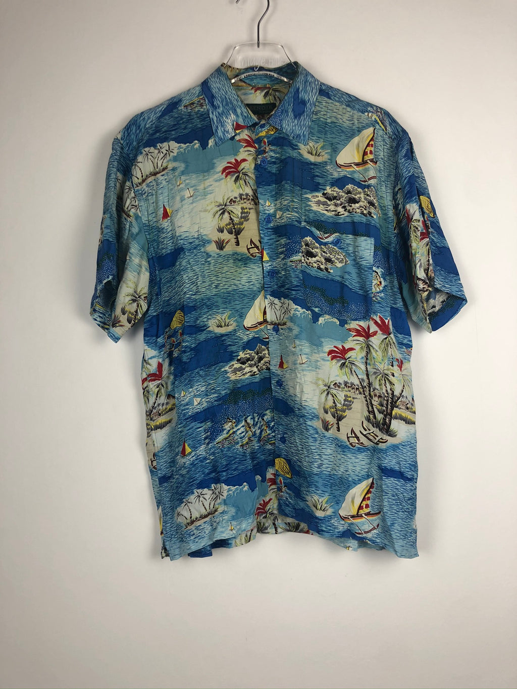 Vintage Crazy Pattern Hawaii Hemd (M)