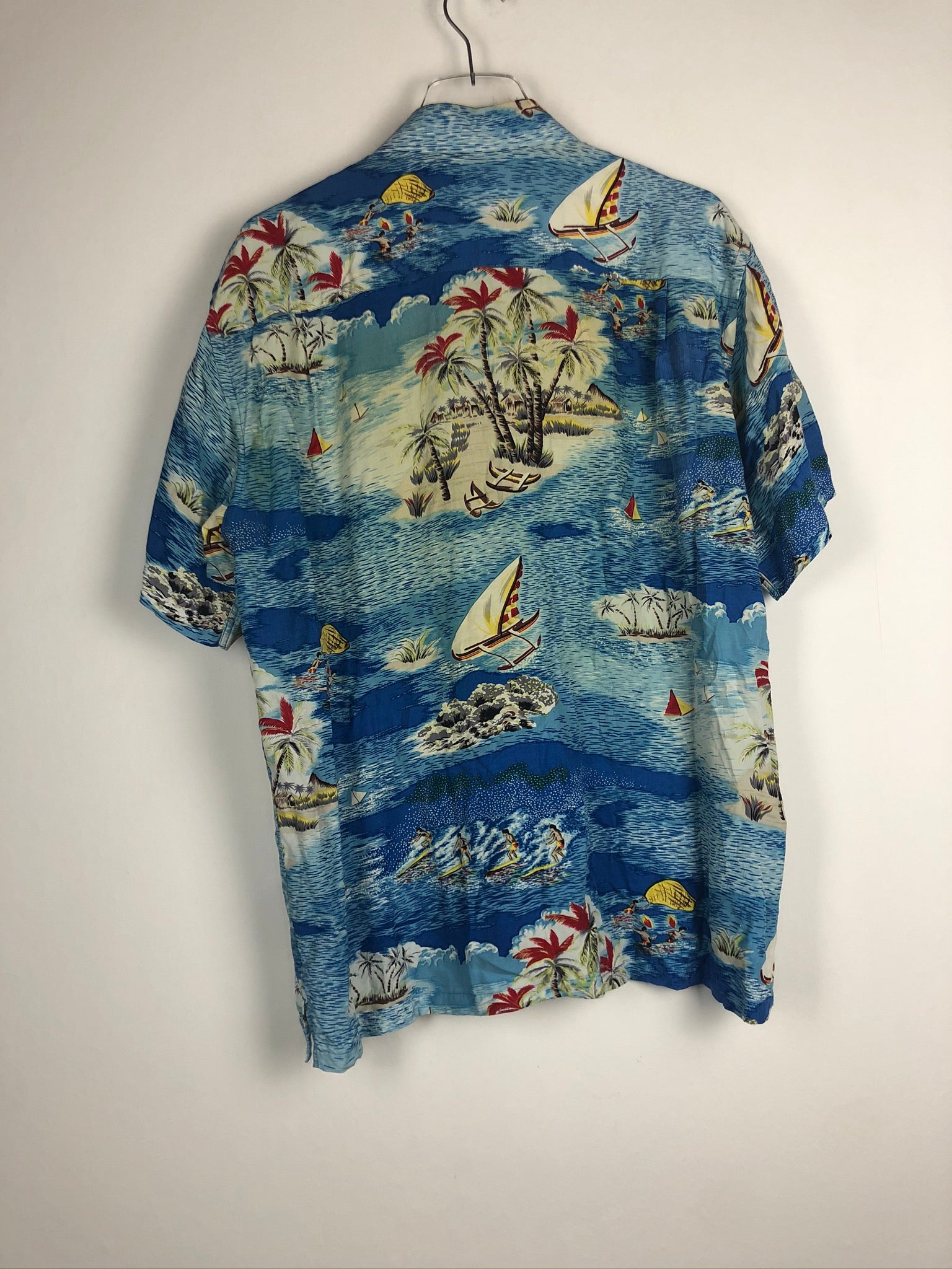Vintage Crazy Pattern Hawaii Hemd (M)
