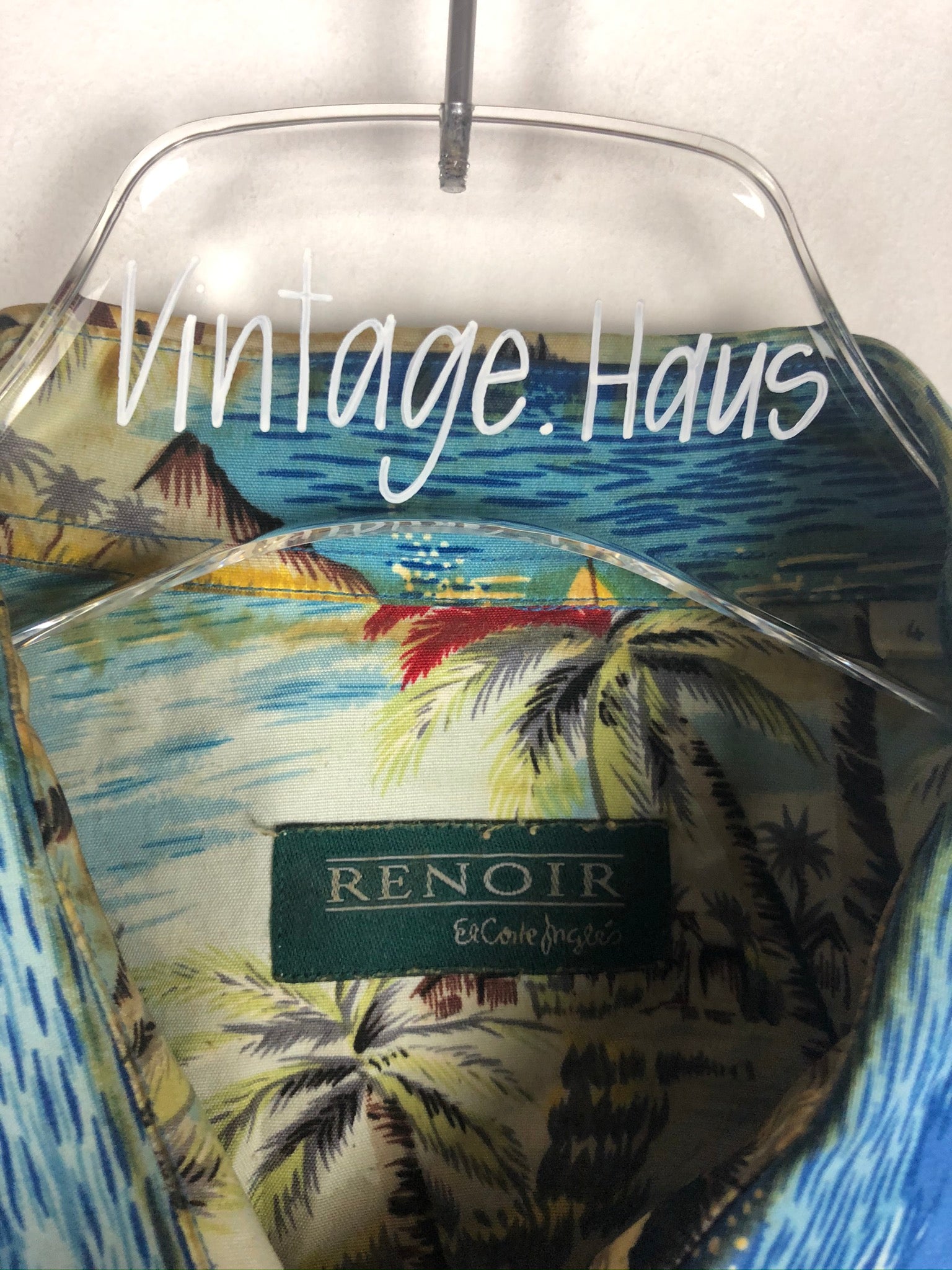 Vintage Crazy Pattern Hawaii Hemd (M)