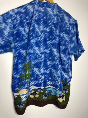 Vintage Crazy Pattern Hemd (L)